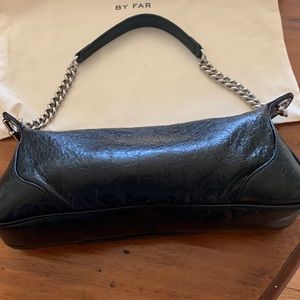 BY FAR Samira Creased Leather Handbag